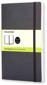 Zápisník Moleskine měkký čistý černý S