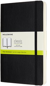 Zápisník Moleskine Expanded měkký čistý černý L