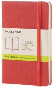 Zápisník Moleskine tvrdý čistý oranžový S