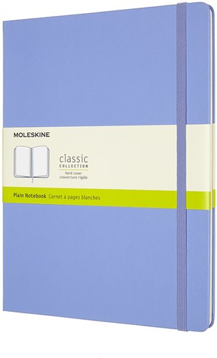Zápisník Moleskine tvrdý čistý sv. modrý XL - 