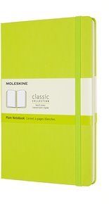 Zápisník Moleskine tvrdý čistý žlutozelený L