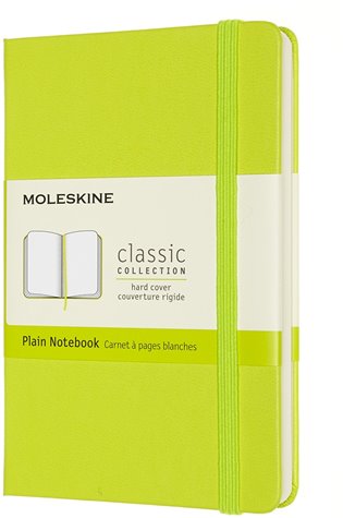 Zápisník Moleskine tvrdý čistý žlutozelený S - 