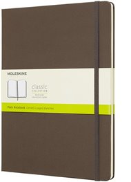 Zápisník Moleskine tvrdý čistý hnědý XL