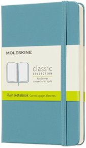 Zápisník Moleskine tvrdý čistý modrozelený S