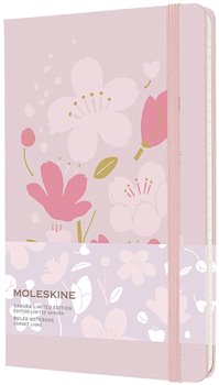 Levně Moleskine Zápisník Sakura tvrdé desky A5 linkovaný růžový