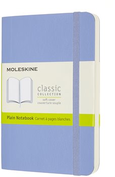 Levně Moleskine Zápisník měkké desky A6 čistý nebesky modrý