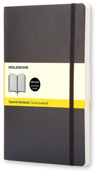 Levně Moleskine Zápisník S měkké desky černý čtverečkovaný A6 96 listů
