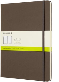 Levně Zápisník Moleskine tvrdý čistý hnědý XL