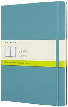 Levně Moleskine Zápisník tvrdé desky tyrkysový čistý B5 96 listů