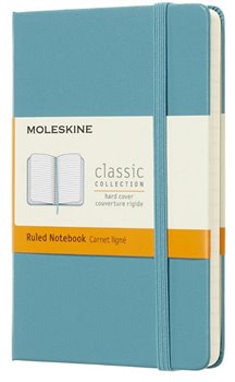 Levně Moleskine Zápisník S tvrdé desky tyrkysový linkovaný A6 96 listů