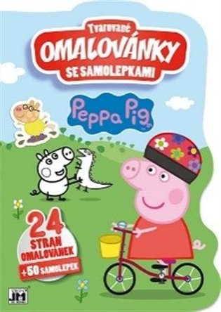 Tvarované omalovánky se samolepkami - Peppa Pig - 