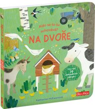 Kdo se to tu schovává? Na dvoře: Knížka s odklápěcími okénky - Katherine McEwenová