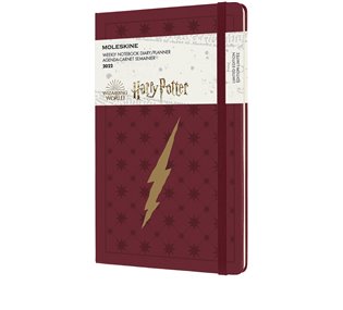 Plánovací zápisník Moleskine Harry Potter 2022 červený L - 