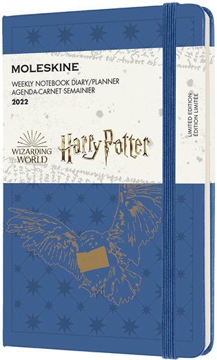 Plánovací zápisník Moleskine Harry Potter  2022 modrý S - 