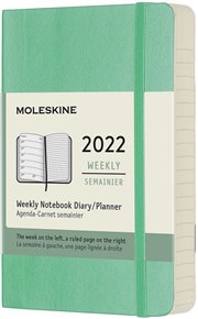 Plánovací zápisník Moleskine 2022, měkký, zelený S