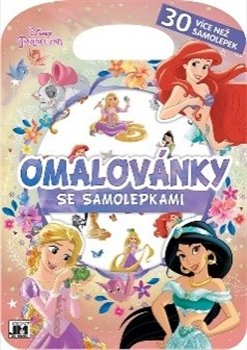 Levně Omalovánky se samolepkami - Princezny