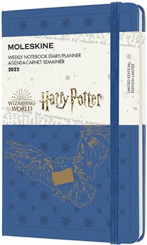 Levně Plánovací zápisník Moleskine Harry Potter 2022 modrý S