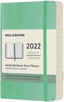 Levně Plánovací zápisník Moleskine 2022, měkký, zelený S