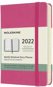 Levně Plánovací zápisník Moleskine 2022, tvrdý, růžový, S