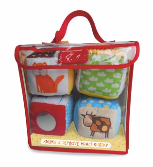 Knížka a plyšové hrací kostky - Hospodářská zvířata - 