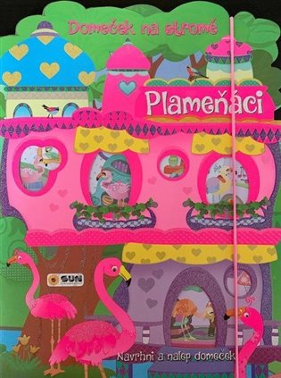 Domeček na stromě - Plameňáci - navrhni a nalep - 