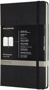 Moleskine Professional diář-zápisník tvrdý - černý, L