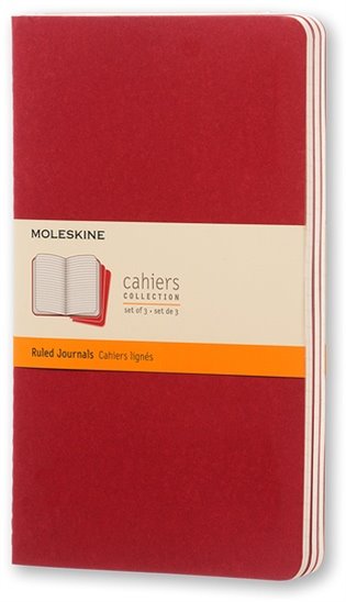 Moleskine sešity 3 ks linkované - červené L - 