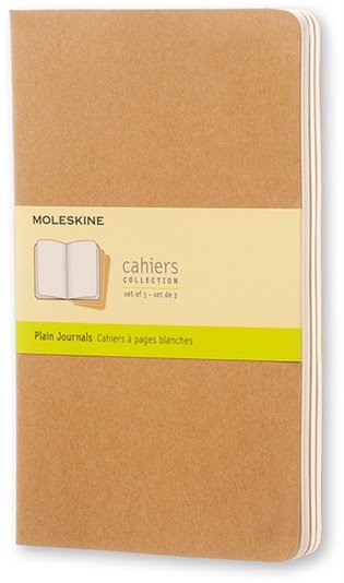 Moleskine sešity 3 ks čisté - karton L - 
