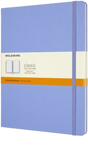 Moleskine zápisník tvrdý linkovaný -  sv.modrý XL