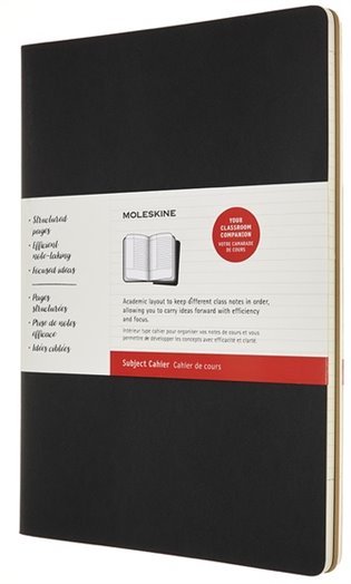 Moleskine sešity 2ks plánovací linkovaný černý a hnědý A4 - 