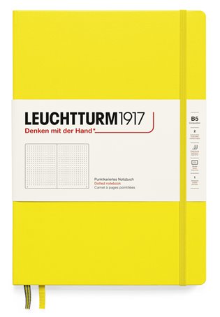 Stylový zápisník Leuchtturm Lemon, Composition (B5), 219 p., tečkovaný - 