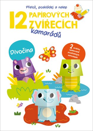12 papírových zvířecích kamarádů - Divočina - 