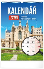 Nástěnný kalendář 2023 s extra velkým kalendáriem