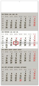 Nástěnný kalendář 4měsíční standard 2023