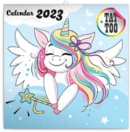Poznámkový kalendář Šťastní jednorožci 2023