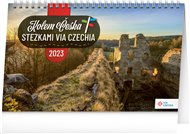 Stolní kalendář Kolem Česka stezkami Via Czechia 2023