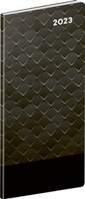 Kapesní diář Černý kov 2023, plánovací měsíční