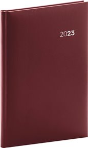 Týdenní diář Balacron 2023, bordó