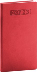 Kapesní diář Aprint 2023, červený
