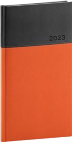 Kapesní diář Dado 2023, oranžovočerný
