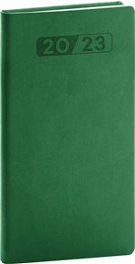 Kapesní diář Aprint 2023, zelený