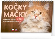 Stolní kalendář Kočky - Mačky CZ/SK 2023