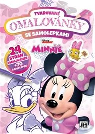 Tvarované omalovánky se samolepkami - Minnie