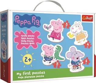 Trefl Baby Prasátko Peppa 4v1 3,4,5,6 dílků