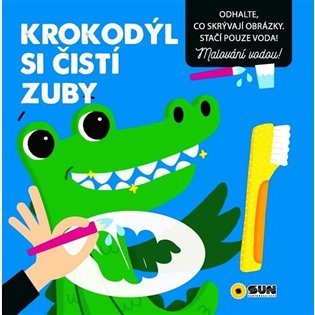 Krokodýl - si čistí zuby - leporelo - 