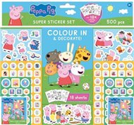 Samolepkový set 500 ks - Peppa Pig
