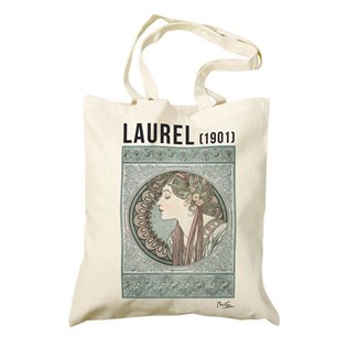 Plátěná taška Alfons Mucha - Laurel (dlhé uši)