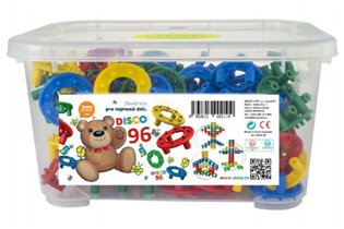 Stavebnice DISCO 96 plast 96ks v plastovém boxu 26x14x18cm - 
