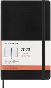 Diář Moleskine 2023 denní měkký černý L