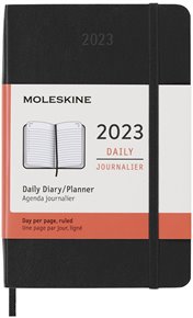 Diář Moleskine 2023 denní měkký černý S